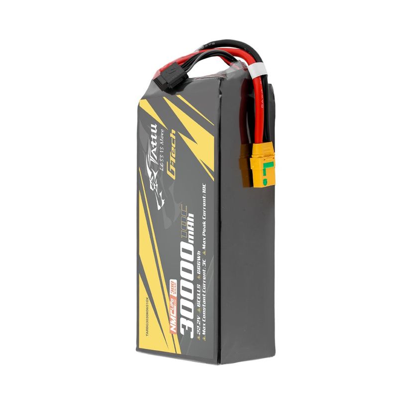 Tattu 30000mAh 6S 10C 22,2V LiPo-batteri – XT90S-F kontakt – semisolid