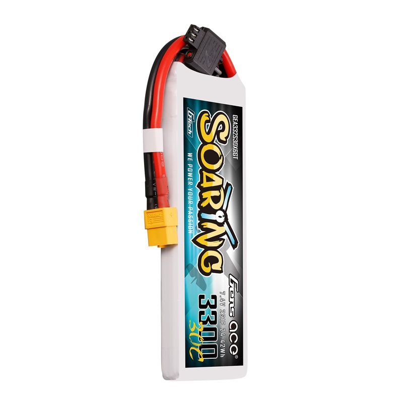 Gens ace Soaring 3300mAh 2S 7,4V 30C LiPo-batteri med XT60 – produktbild 4