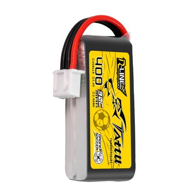 Tattu 400mAh 2S 30C 7,4V LiPo-batteri – JST-XHR kontakt – R-Line