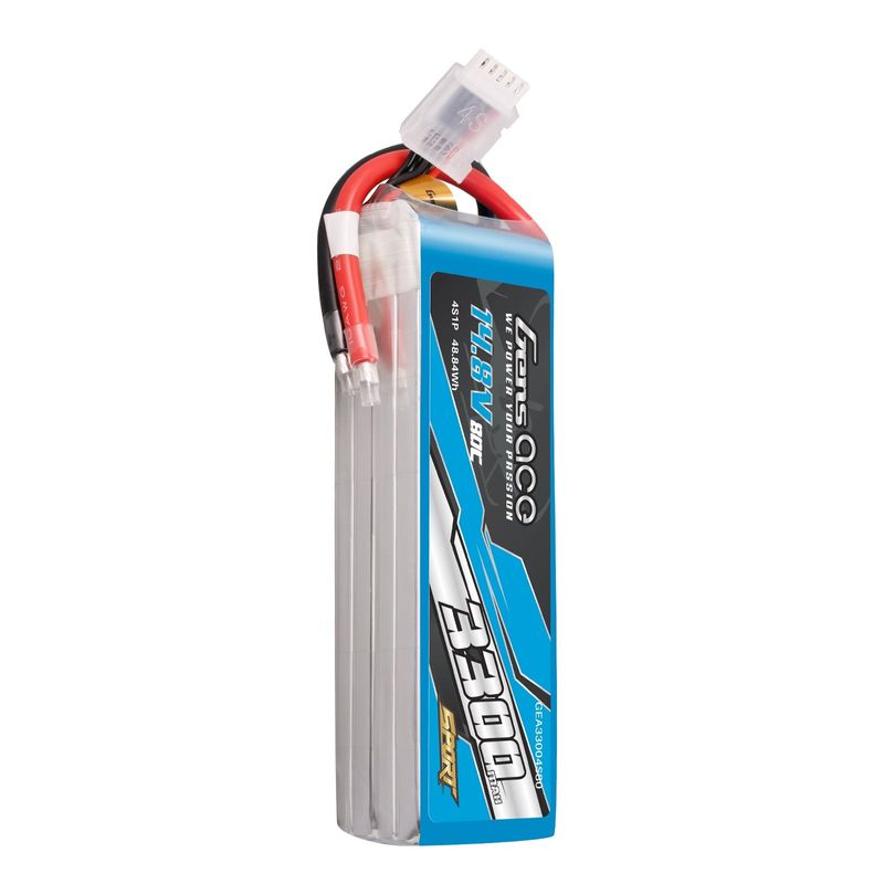 Gens ace 3300mAh 4S 80C 14,8V LiPo-batteri – utan kontakt – Sport (F5B)