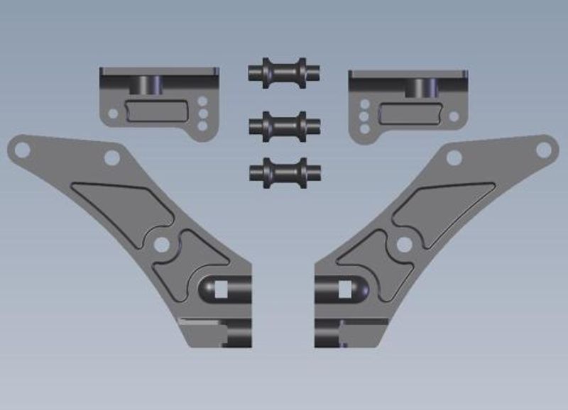 Vingfäste. Set. Intech BR-6/BR-6E