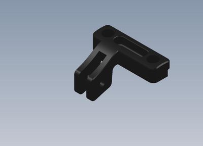 Chassis Brace Mount. Rear. Alu. 7075 T6. Intech BR-6/BR-6E