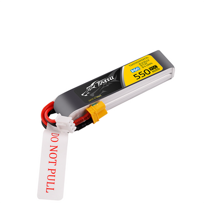 Tattu 550mAh 2S 95C 7,6V(HV) LiPo-batteri – XT30 kontakt – FPV Classic