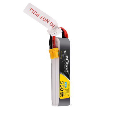 Tattu 550mAh 2S 95C 7,6V(HV) LiPo-batteri – XT30 kontakt – FPV Classic