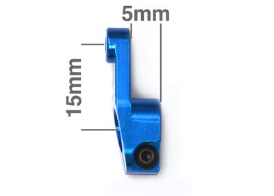 Servohorn Blå Alu 15mm 25T Futaba/Savöx Exotek