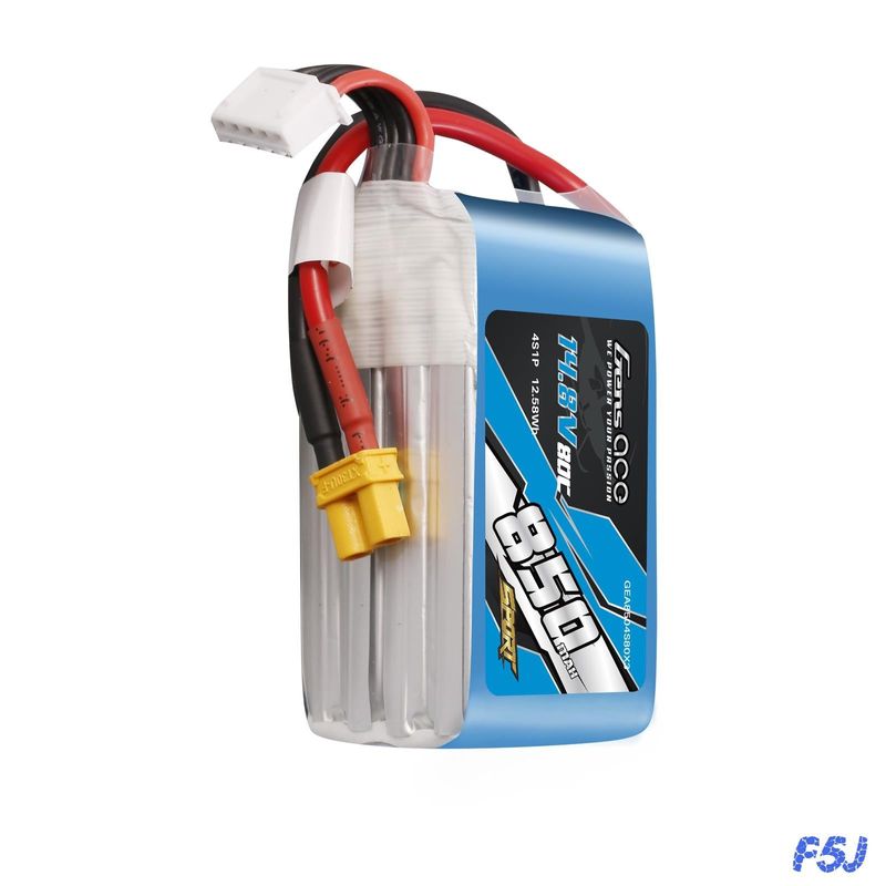Gens ace 850mAh 4S 80C 14,8V LiPo-batteri – XT30 kontakt – Sport (F5J)