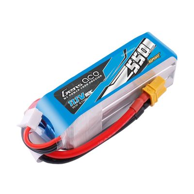 Gens ace 550mAh 3S 80C 11,1V LiPo-batteri – XT30 kontakt – Sport