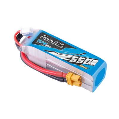 Gens ace 550mAh 3S 80C 11,1V LiPo-batteri – XT30 kontakt – Sport