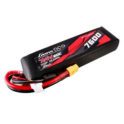 Gens ace 7600mAh 2S 60C 7,4V LiPo-batteri – XT60 kontakt – Car Classic