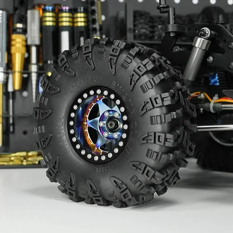 INJORA 1.9" Däck (120*42mm 4.75" OD) Swamp Claw S5 M/T Tires (T1919) (4)
