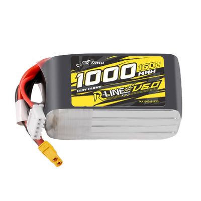 Tattu 1000mAh 4S 160C 14,8V LiPo-batteri – XT30 kontakt – R-Line 6,0