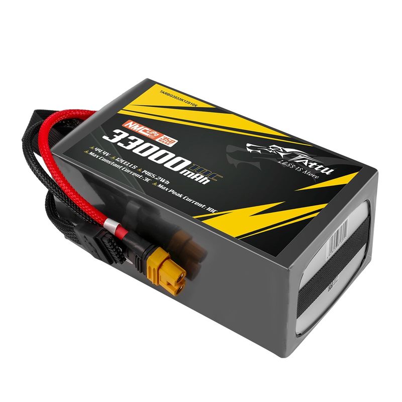 Tattu 33000mAh 12S 10C 44,4V LiPo-batteri – AS150U-F kontakt – semisolid (350Wh/kg)