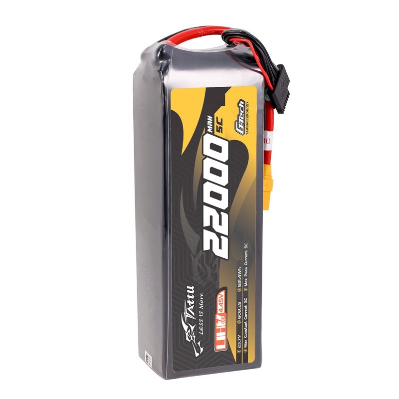 Tattu 22000mAh 6S 5C 23,7V(UHV) LiPo-batteri – XT90S-F kontakt – UAV Classic