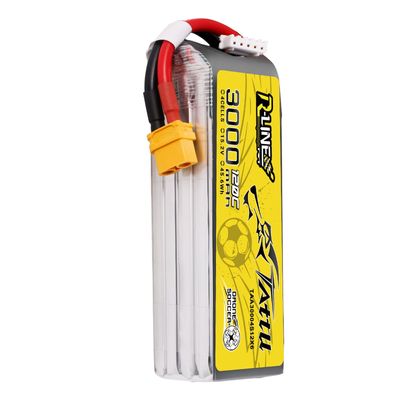Tattu 3000mAh 4S 120C 15,2V(HV) LiPo-batteri – XT60 kontakt – R-Line