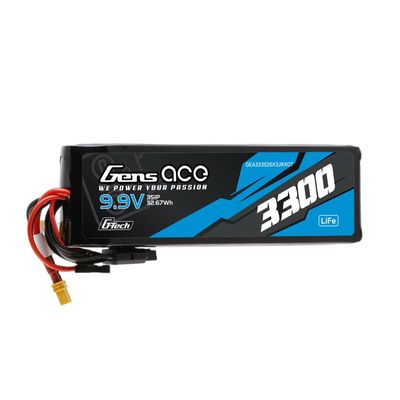 Gens ace 3300mAh 3S 20C 9,9V LiFe-batteri – XT30 kontakt – sändare/mottagare