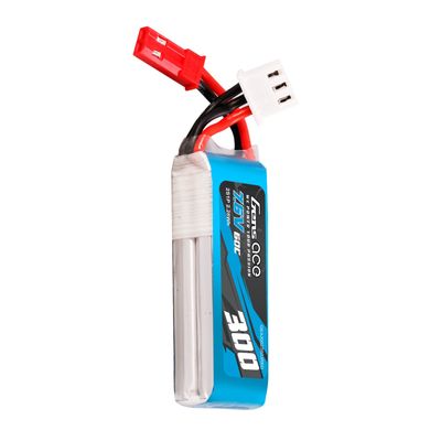 Gens ace 300mAh 2S 60C 7,6V(HV) LiPo-batteri – JST-SYP kontakt – Ace Classic