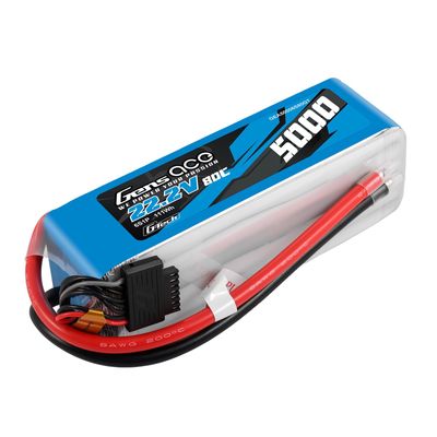 Gens ace 5000mAh 6S 80C 22,2V LiPo-batteri – utan kontakt – Ace Classic (F5B)