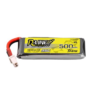 Tattu 500mAh 1S 95C 3,7V LiPo-batteri – BT 2,0 kontakt – R-Line 1,0