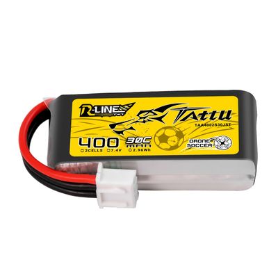 Tattu 400mAh 2S 30C 7,4V LiPo-batteri – JST-XHR kontakt – R-Line