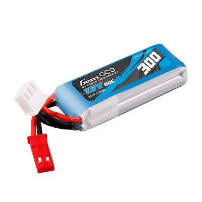 Gens ace 300mAh 2S 60C 7,6V(HV) LiPo-batteri – JST-SYP kontakt – Ace Classic