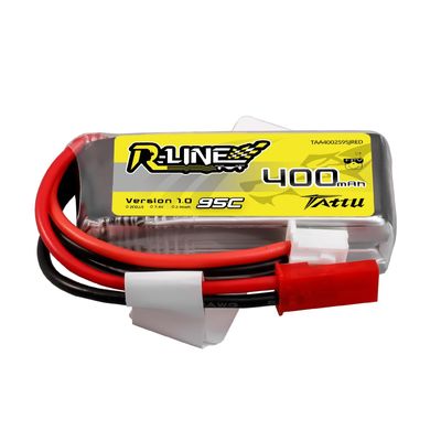 Tattu R-Line 400mAh 7,4V 2S1P 95C LiPo-batteri med JST-SYP kontakt