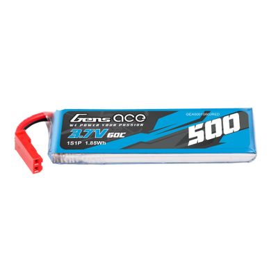 Gens ace 500mAh 1S 60C 3,7V LiPo-batteri – JST-SYP kontakt – Heli