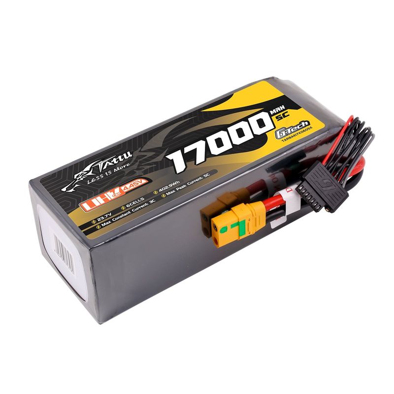 Tattu 17000mAh 6S 5C 23,7V(UHV) LiPo-batteri – XT90S-F kontakt – UAV Classic