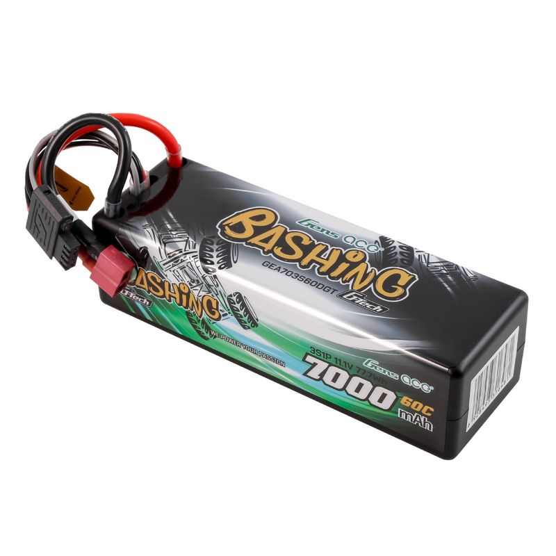 Gens ace 7000mAh 3S 60C 11,1V LiPo-batteri – Deans kontakt – Bashing