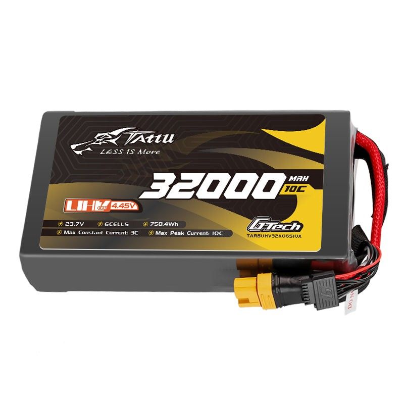 Tattu 32000mAh 6S 10C 23,7V(UHV) LiPo-batteri – XT90S-F kontakt – UAV Classic