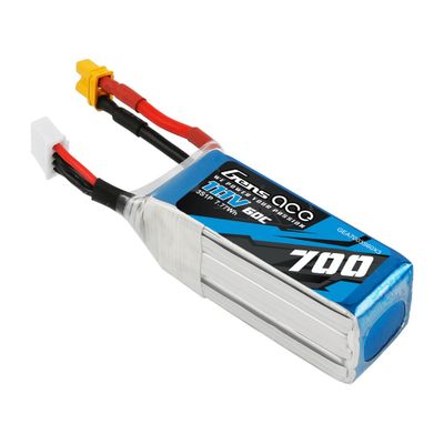 Gens ace 700mAh 3S 60C 11,1V LiPo-batteri – XT30 kontakt – Heli (OMP Hobby M2 / LOGO 200)