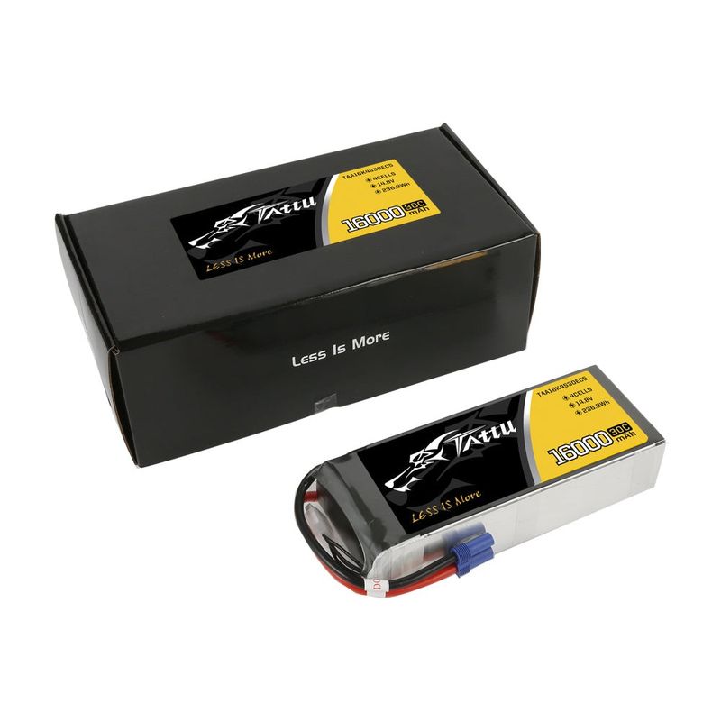 Tattu 16000mAh 4S 30C 14,8V LiPo-batteri – EC5 kontakt – UAV Classic