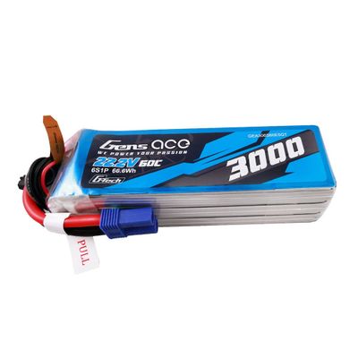 Gens ace 3000mAh 6S 60C 22,2V LiPo-batteri – EC5 kontakt – Ace Classic