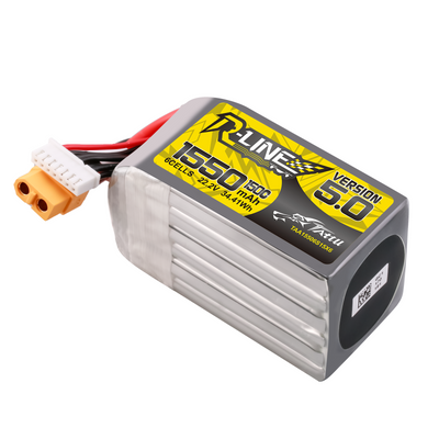 Tattu 1550mAh 6S 150C 22,2V LiPo-batteri – XT60 kontakt – R-Line 5,0