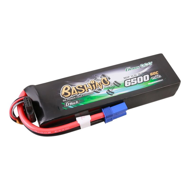 Gens ace 6500mAh 3S 60C 11,1V LiPo-batteri – EC5 kontakt – Bashing