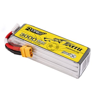 Tattu 3000mAh 4S 120C 15,2V(HV) LiPo-batteri – XT60 kontakt – R-Line