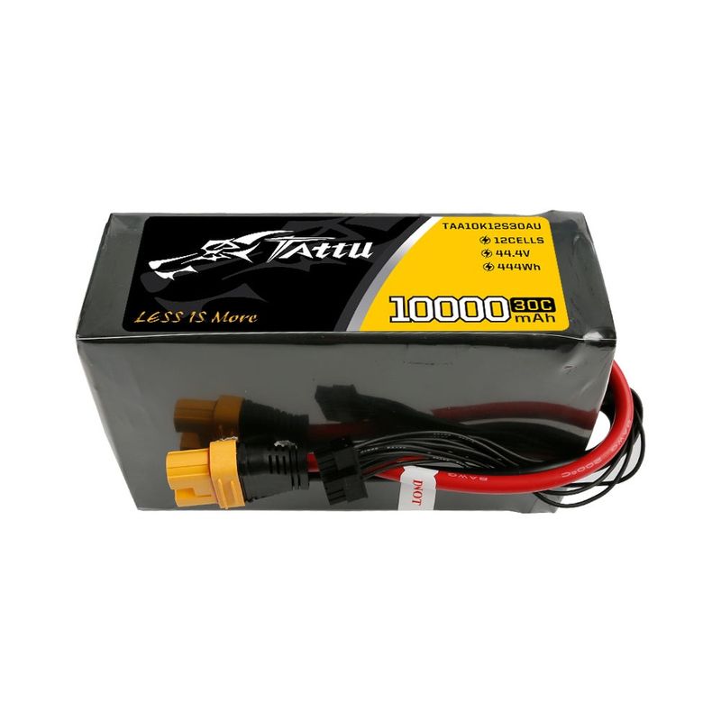 Tattu 10000mAh 12S 30C 44,4V LiPo-batteri – AS150U kontakt – UAV Classic