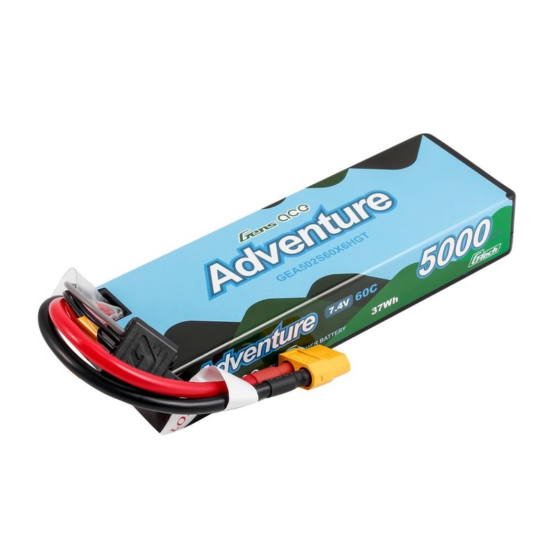 Gens ace 5000mAh 2S 60C 7,4V LiPo-batteri – XT60 kontakt – Adventure