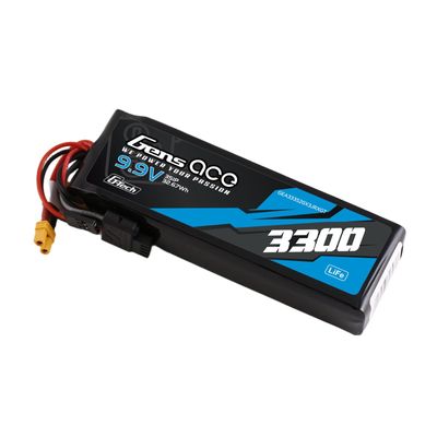 Gens ace 3300mAh 3S 20C 9,9V LiFe-batteri – XT30 kontakt – sändare/mottagare