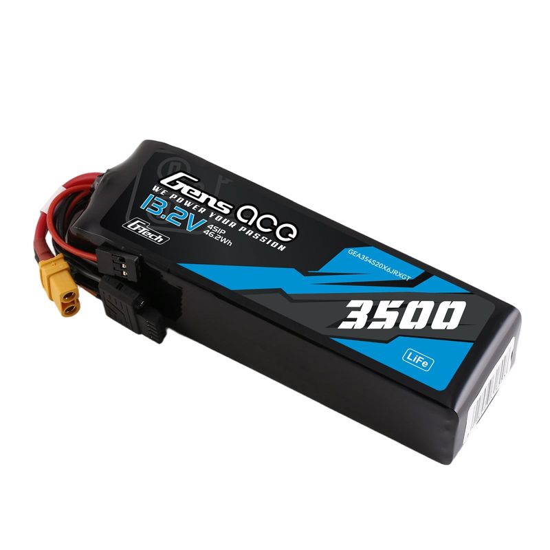 Gens ace 3500mAh 4S 20C 13,2V LiFe-batteri – XT60 kontakt – sändare/mottagare
