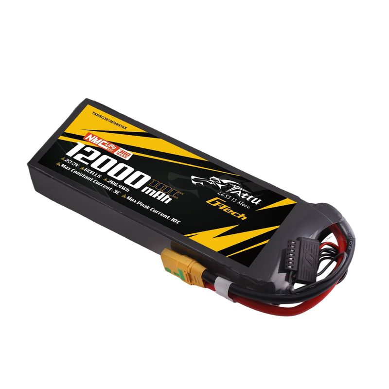 Tattu 12000mAh 6S 10C 22,2V LiPo-batteri – XT90S-F kontakt – semisolid