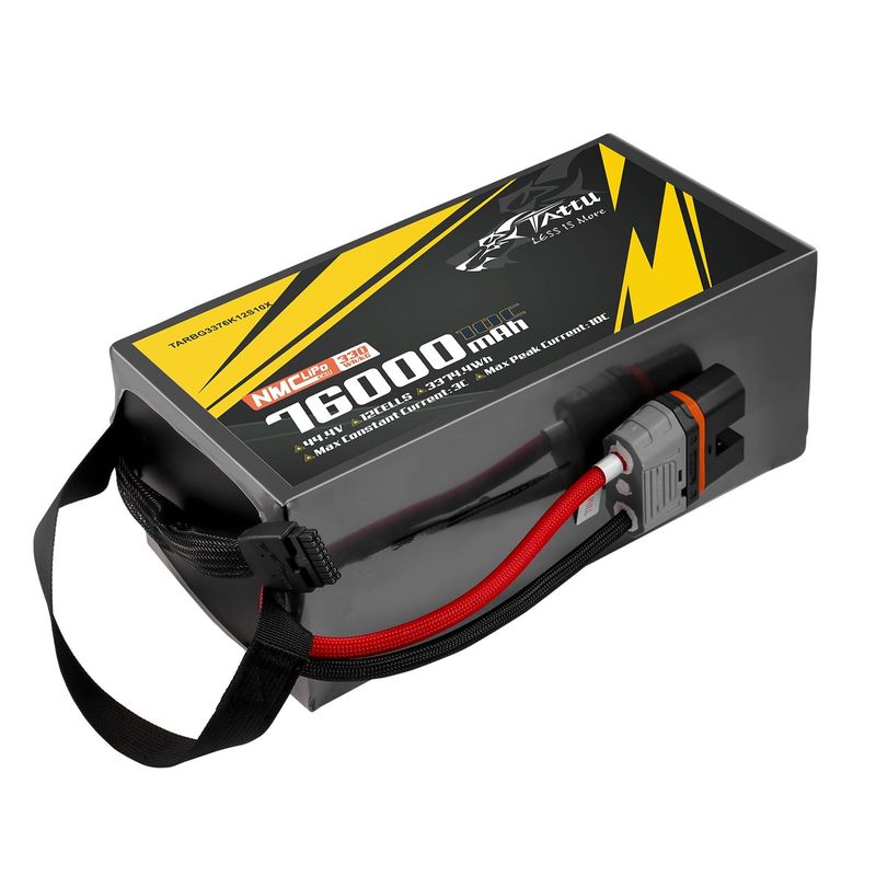 Tattu 76000mAh 12S 10C 44,4V LiPo-batteri – QS12-S kontakt – semisolid