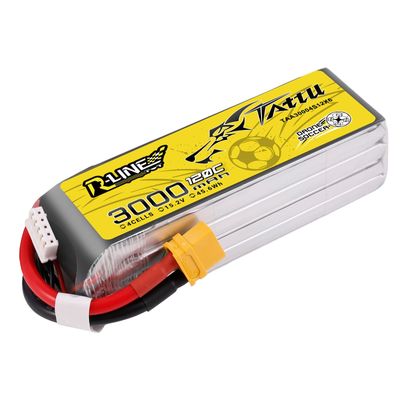 Tattu 3000mAh 4S 120C 15,2V(HV) LiPo-batteri – XT60 kontakt – R-Line