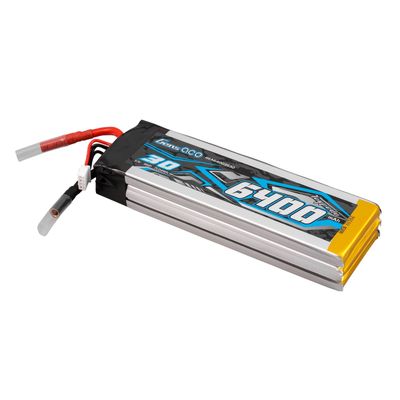 Gens ace 6400mAh 3S 30C 11,1V LiPo-batteri – 4,0mm Bullet – Boat