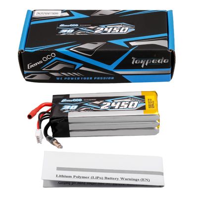 Gens ace 2450mAh 3S 30C 11,1V LiPo-batteri – 3,5mm Bullet+3,5mm Stecker – Boat