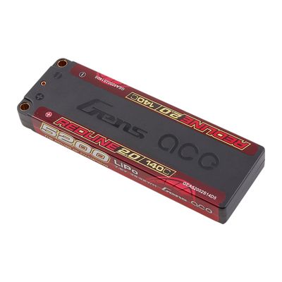 Gens ace 5200mAh 2S 140C 7,6V(HV) LiPo-batteri – 5,0mm bullet – Redline