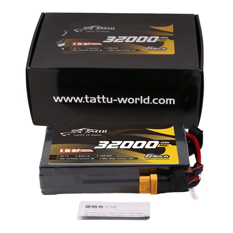 Tattu 32000mAh 6S 10C 23,7V(UHV) LiPo-batteri – XT90S-F kontakt – UAV Classic