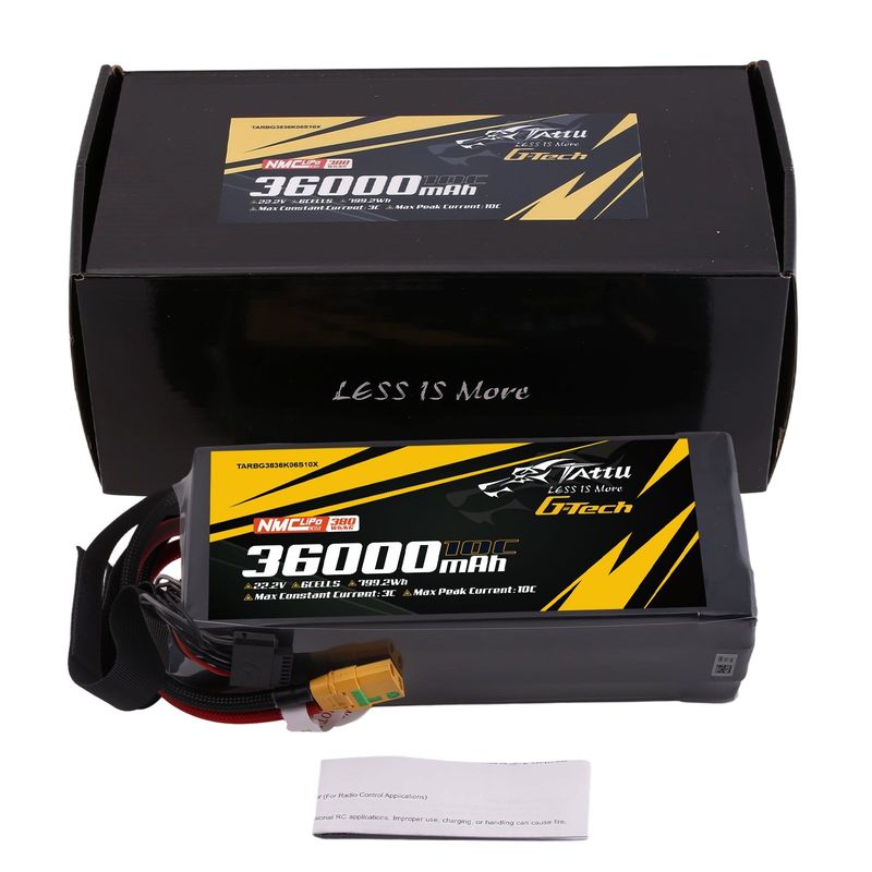 Tattu 36000mAh 6S 10C 22,2V LiPo-batteri – XT90S-F kontakt – semisolid