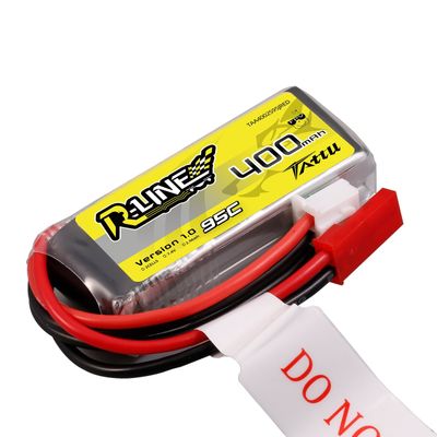 Tattu R-Line 400mAh 7,4V 2S1P 95C LiPo-batteri med JST-SYP kontakt
