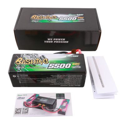Gens ace 5500mAh 4S 60C 14,8V LiPo-batteri – Hardcase – Bashing