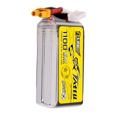 Tattu 1100mAh 4S 60C 15,2V(HV) LiPo-batteri – XT30 kontakt – R-Line